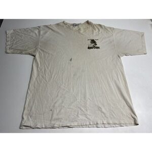 Vintage Y2K Michigan State‎ Spartans T-Shirt Embroidered Sparty Sz XL Distressed